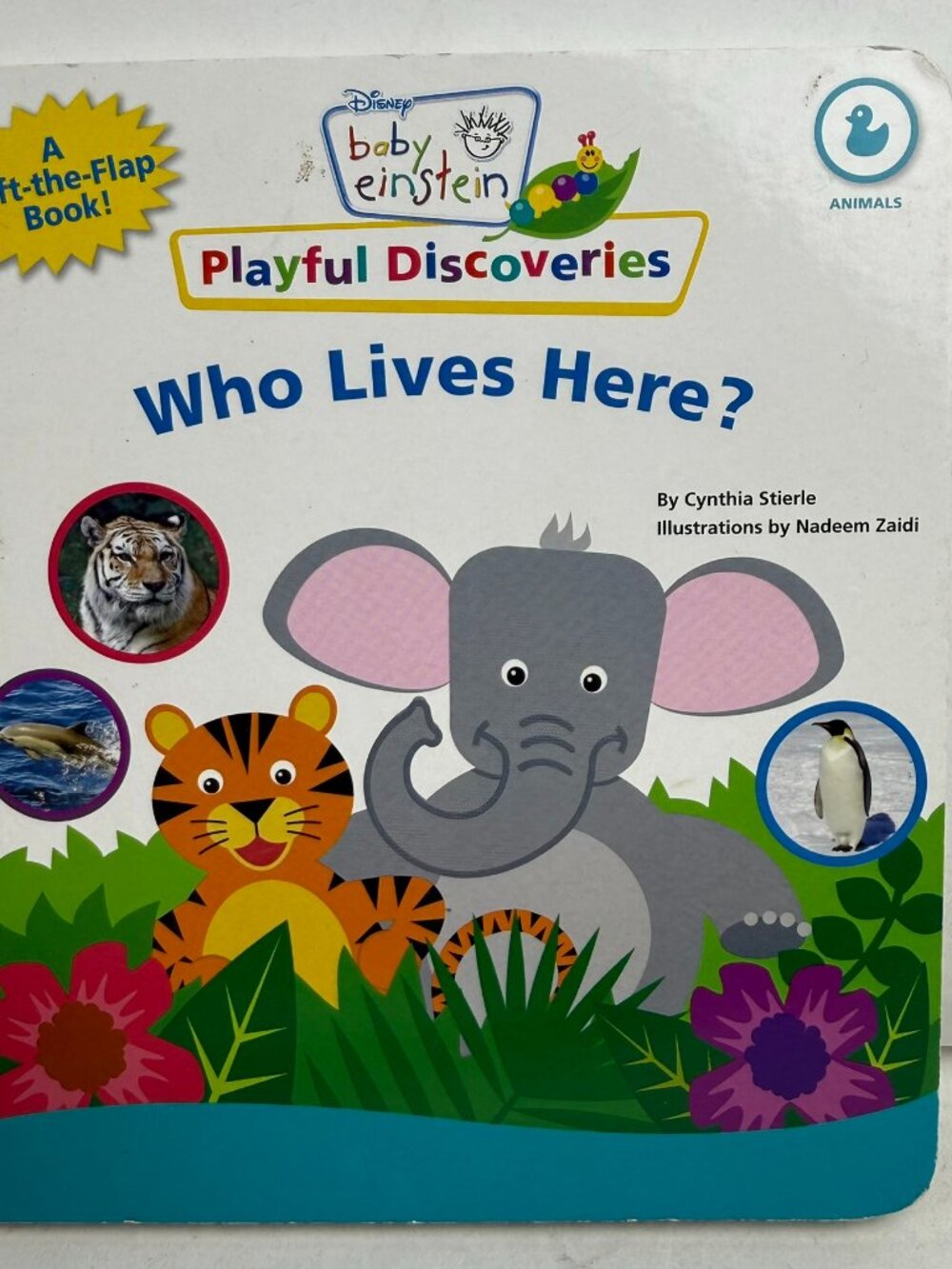 Baby Einstein Playful Discoveries Who Lives Here? Animals Lift-the-Flap Board Bk